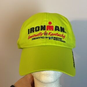 Iron Man Louisville Kentucky Finisher 2016 Green Embroidered Baseball Hat Cap